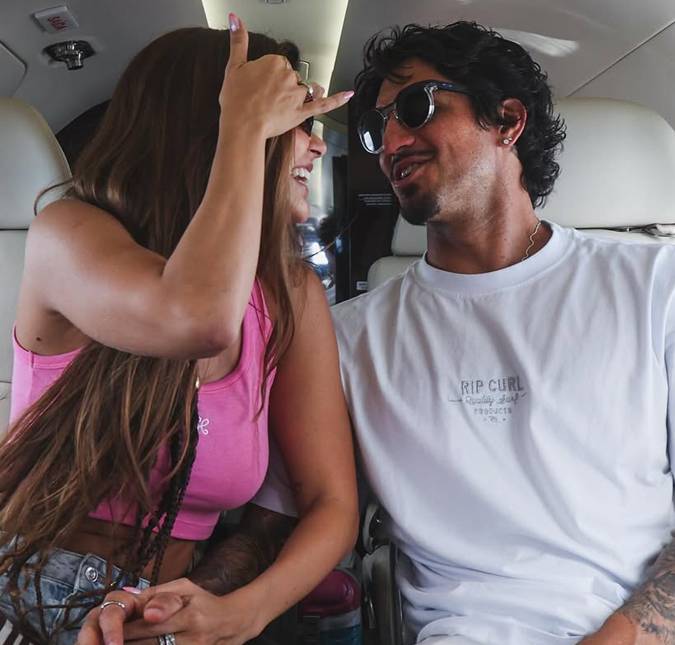 Após assumir namoro, Gabriel Medina abre álbum de fotos de viagem com Isabella Arantes