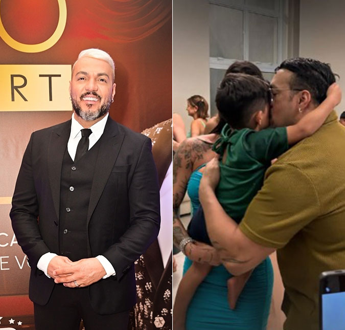 Belo marca presença na festa de aniversário do enteado Zion, filho de Rayane Figliuzzi