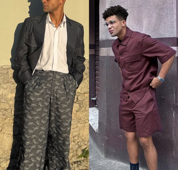 Do monocromático ao <i>oversized</i>, ele sempre arrasa! Confira o estilo do personagem Sardinha, de <i>Vale Tudo</i>