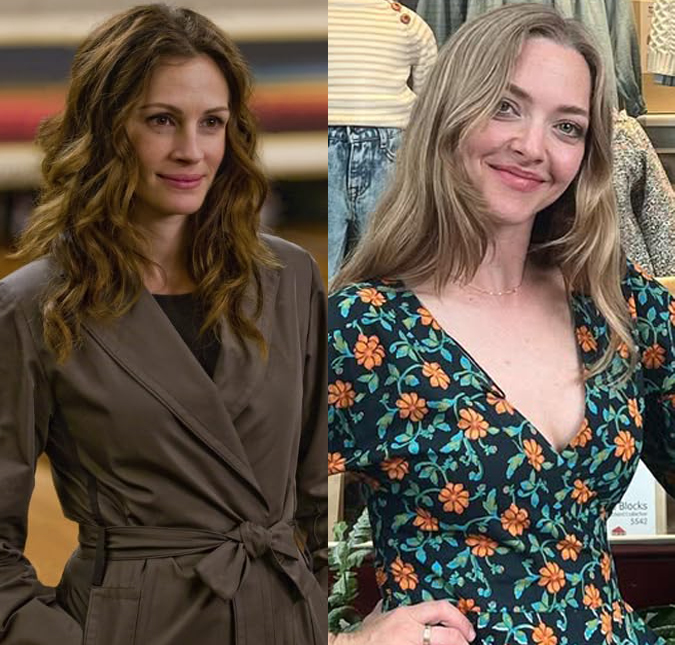 Julia Roberts empresta <i>look</i> elegante da Versace para Amanda Seyfried no Festival de Veneza
