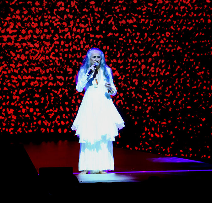 Maria Bethânia se apresenta no Rio de Janeiro com famosos na plateia. Confira!