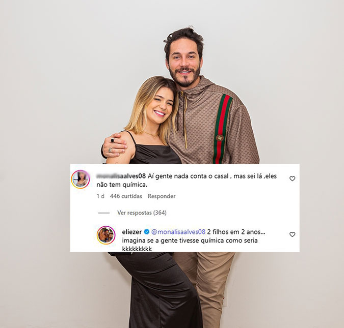 Eliezer rebate comentário de que não tem química com Viih Tube: <i>Imagina se tivesse</i>