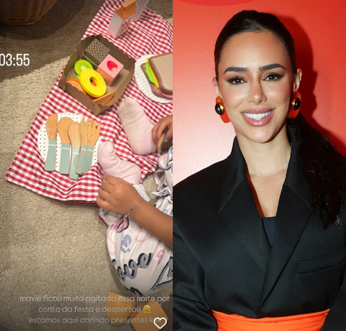 Bruna Biancardi comenta agitação de Mavie após festa de dois anos de idade