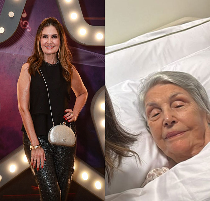 Fátima Bernardes posa com a mãe após procedimento cirúrgico: <i>Muito corajosa</i>
