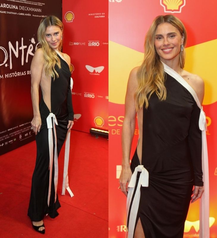 Carolina Dieckmmann usa vestido avaliado em mais de 11 mil reais no <i>Festival do Rio</i>. Saiba quem mais esteve por lá!