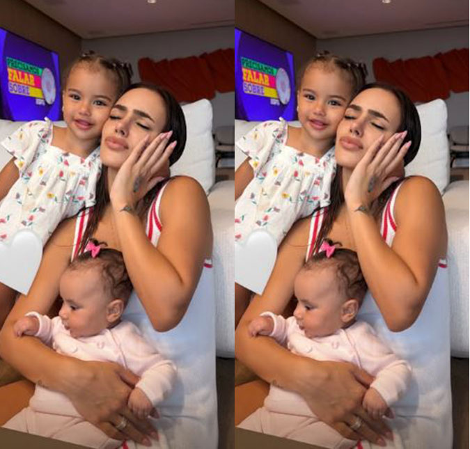 Bruna Biancardi desabafa após filhas ficarem doentes: <i>Dias chatinhos</i>