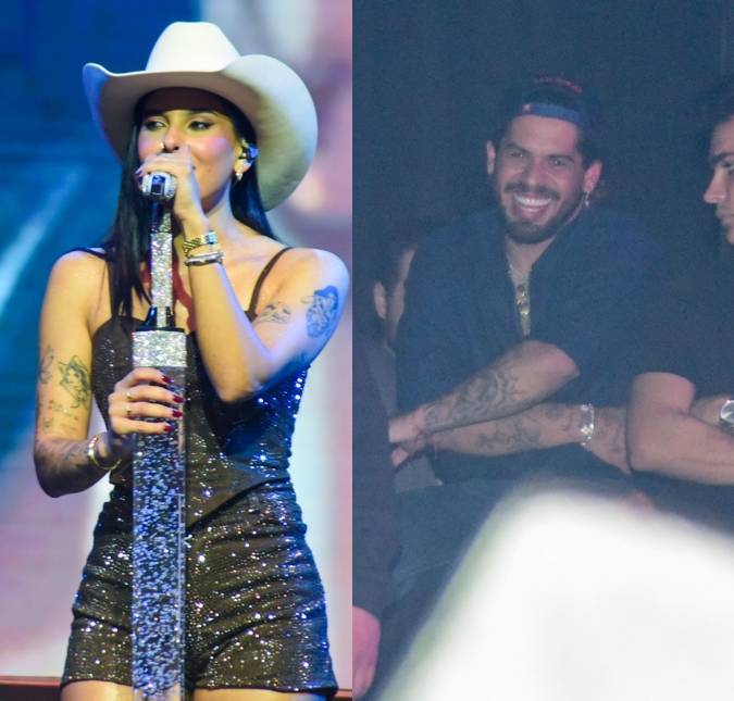Ana Castela se apresenta em São Paulo, com direito a tombo e presença de Zé Felipe nos bastidores