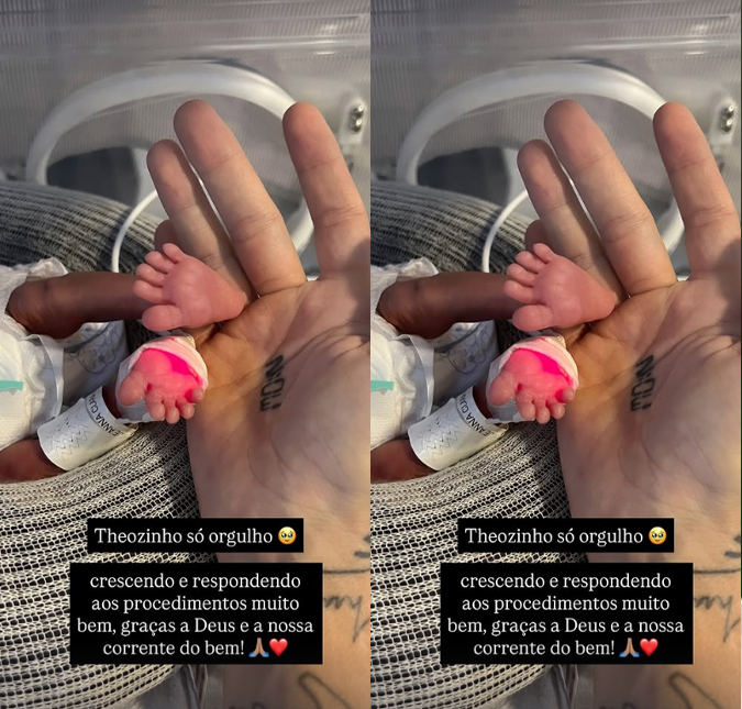 Clara Maia celebra evolução de Theo: <i>Só orgulho</i>. Veja o que ela e André Coelho já falaram sobre o herdeiro