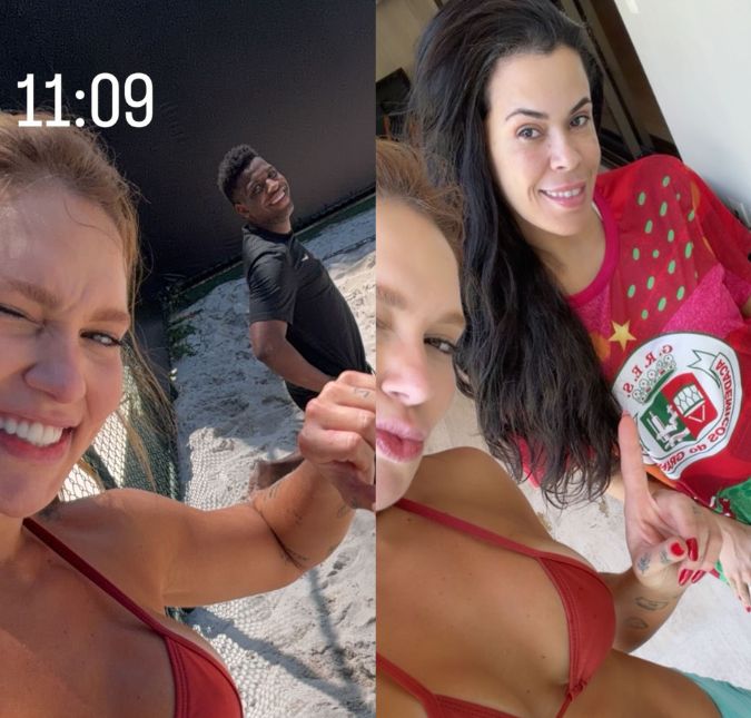 Virginia Fonseca surge ao lado de Netinho, irmão de Vini Jr.