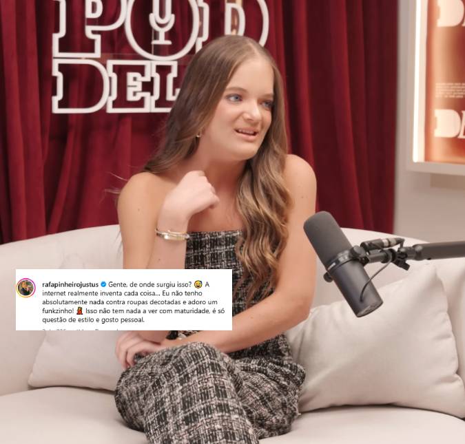 Rafa Justus rebate comentários sobre decote, funk e bebidas alcoólicas: <i>A internet inventa cada coisa</i>