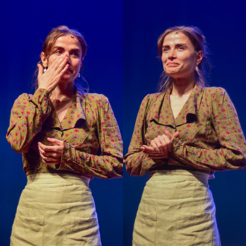 Maria Casadevall se emociona em estreia <i>VIP</i> de peça ao lado de Reynaldo Gianecchini
