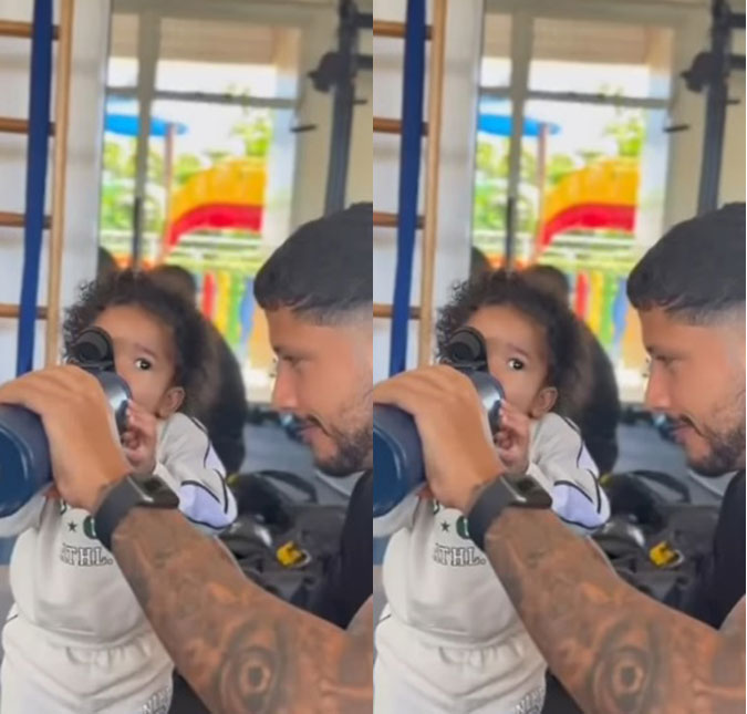Yuri Lima posta vídeo com a filha Nala após término com Iza: <i>Papai te ama muito</i>