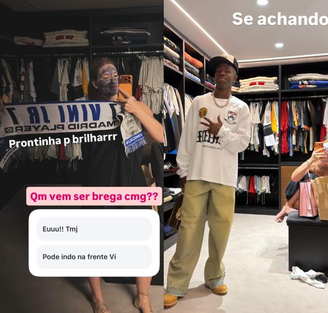 Se preparando para jogo do <I>Real Madrid</i>, Virginia Fonseca diz que vai levar faixa: <I>Vini quer morrer, mas eu vou levar</i>