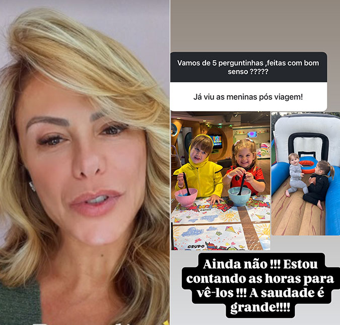Poliana Rocha diz que ainda não reencontrou netos após viagem para Madri: <i>A saudade está grande</i>