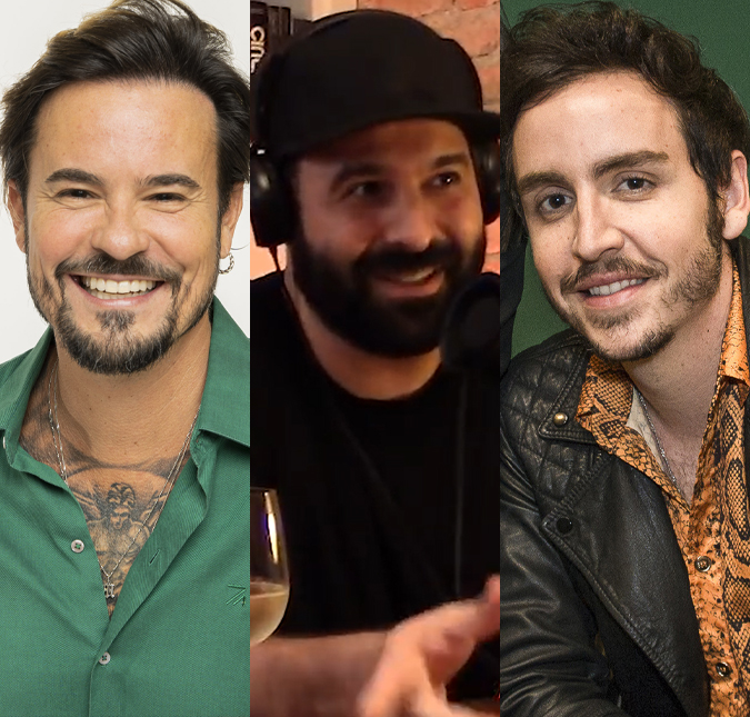 Amigos desde <i>Sandy e Junior</i>, Paulo Vilhena, Douglas Aguillar e Wagner Santisteban se reencontram; veja foto