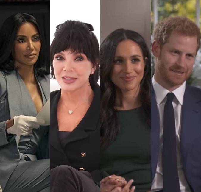 Kris Jenner e Kim Kardashian teriam apagado fotos com Meghan Markle e Príncipe Harry, diz revista