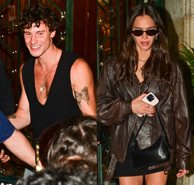 Shawn Mendes e Bruna Marquezine curtem roda de samba com Dua Lipa