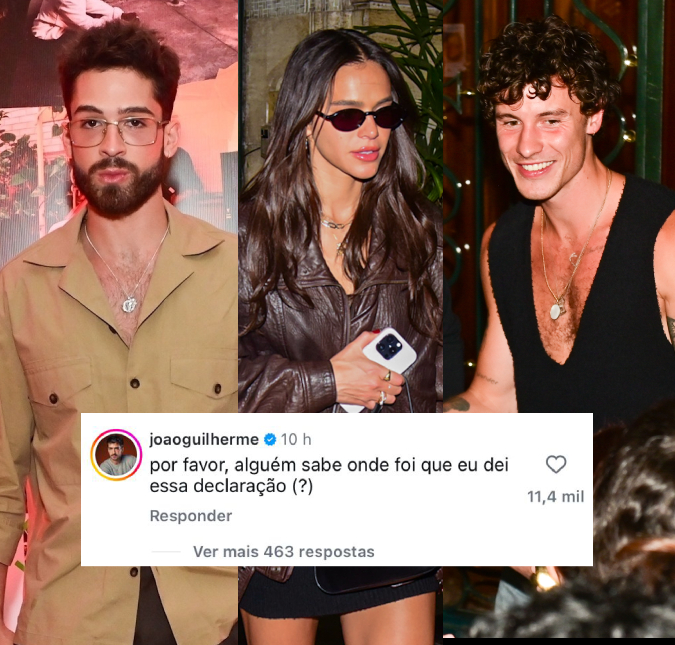 Em meio a aproximação de Bruna Marquezine e Shawn Mendes, João Guilherme desmente declaração de que estaria chateado
