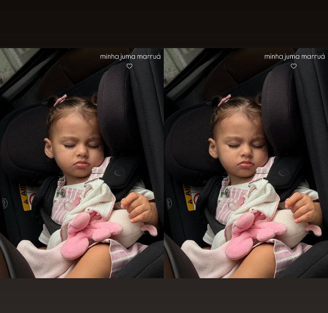 Amanda Kimberlly compartilha clique fofo de Helena dormindo. Veja os melhores momentos da terceira filha de Neymar Jr.