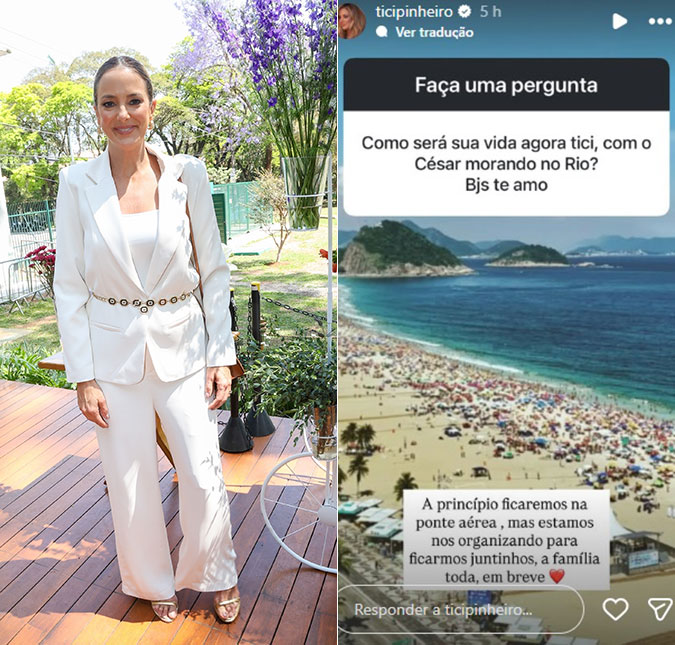 Ticiane Pinheiro abre o jogo sobre mudança para o Rio de Janeiro: <i>Em breve</i>