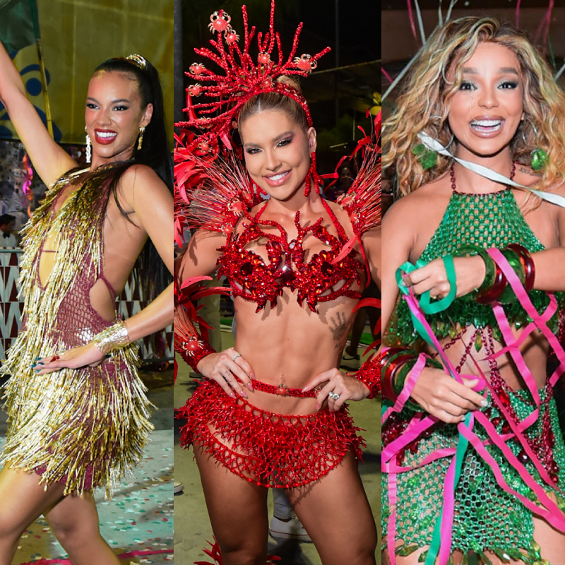 Virginia Fonseca, Alane Dias, Brunna Gonçalves... Veja as famosas no minidesfile da <i>Grande Rio</i>