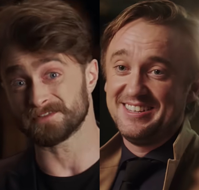 Daniel Radcliffe e Tom Felton se encontram e levam fãs da saga <i>Harry Potter</i> à loucura