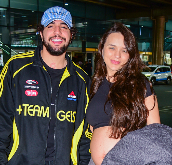 Nattan e Rafa Kalimann desembarcam no Brasil após dias em Las Vegas