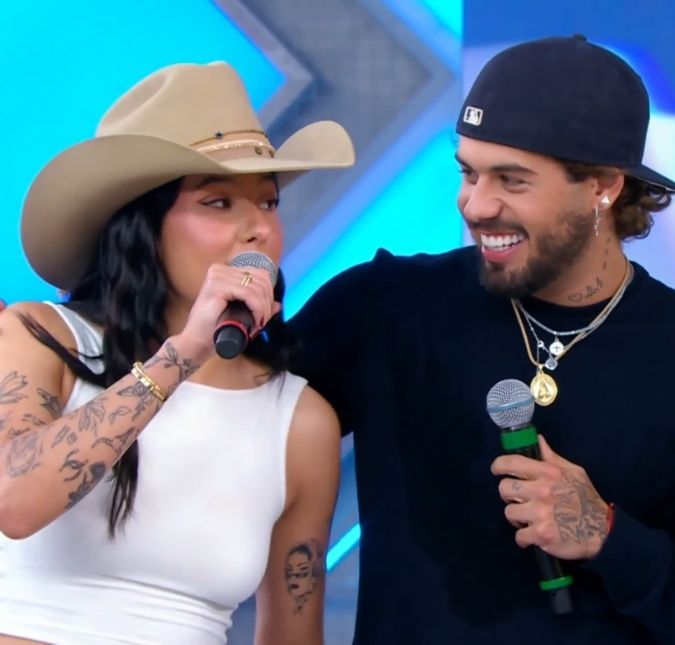 Filhos de Zé Felipe curtem tarde de diversão na piscina com Ana Castela, namorada do cantor. Confira os registros