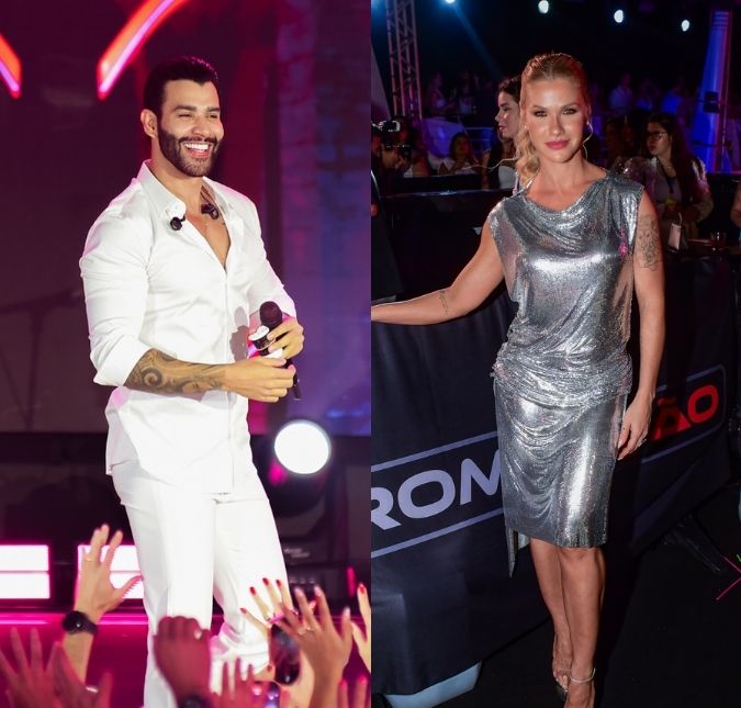 Andressa Suita elege vestido brilhante para curtir a primeira noite do cruzeiro de Gusttavo Lima. Veja as fotos