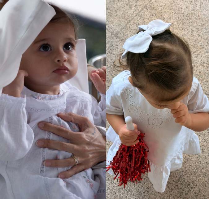 Amanda Kimberlly mostra Helena usando <i>look</i> de quase seis mil reais. Veja os melhores momentos da terceira filha de Neymar Jr.