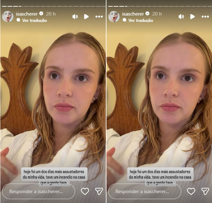 Isabella Scherer desabafa após presenciar incêndio com a família: <i>Um dos dias mais assustadores</i>