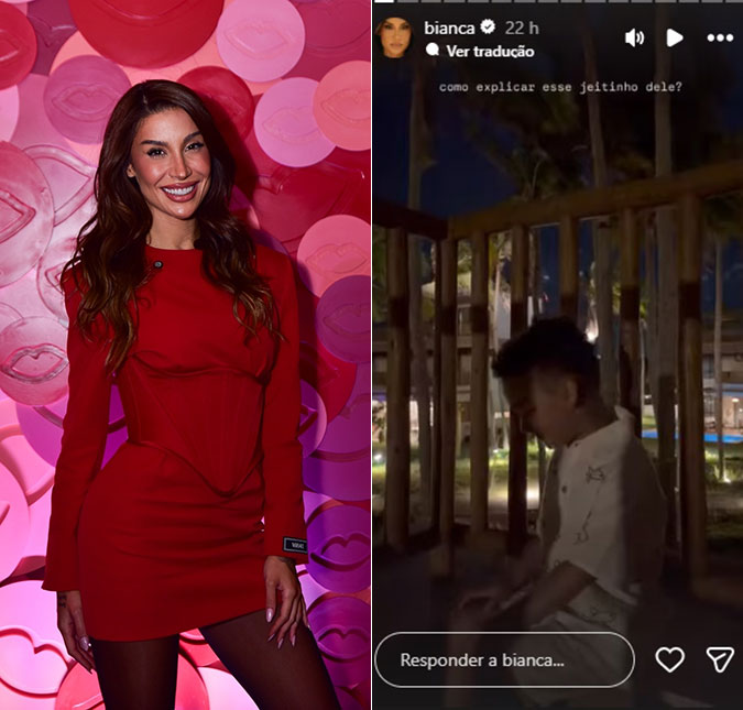 Bianca Andrade mostra momento divertido ao lado do filho Cris: <i>Como explicar?</i>