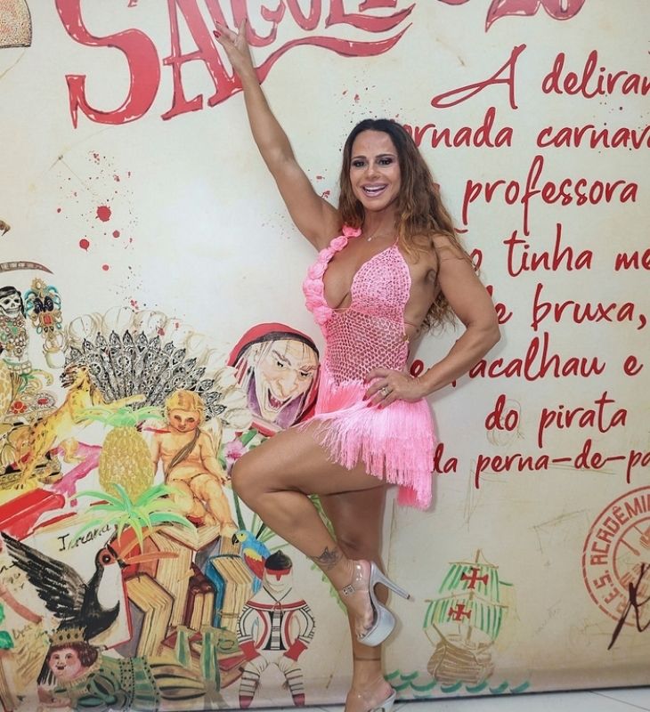 Viviane Araújo e musas do Salgueiro arrasam nos <i>looks</i> para ensaio de quadra