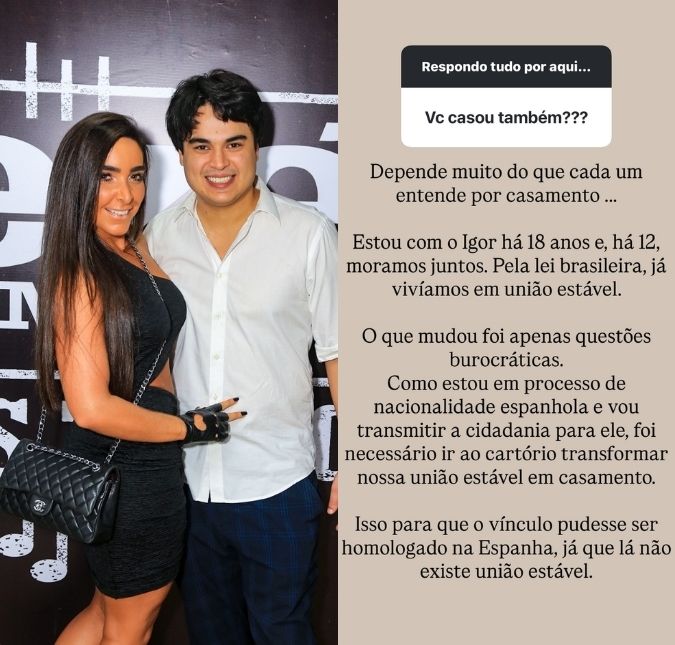 Grávida, Amabylle Eiroa confirma ser casada no papel com Igor Camargo