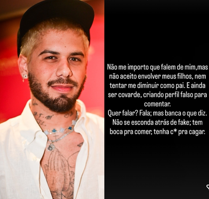Zé Felipe faz desabafo em <i>post</i> enigmático: <i>Não se esconda atrás de fake</i>