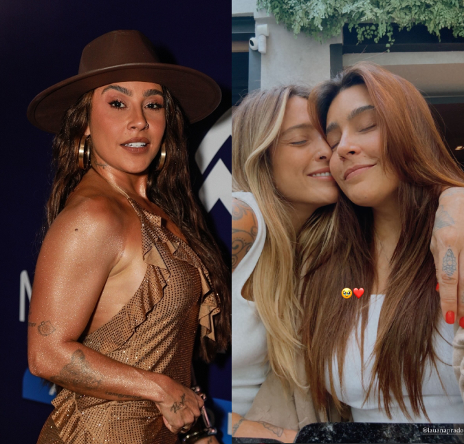 Em meio a rumores de volta, Lauana Prado surge abraçada com Tati Dias