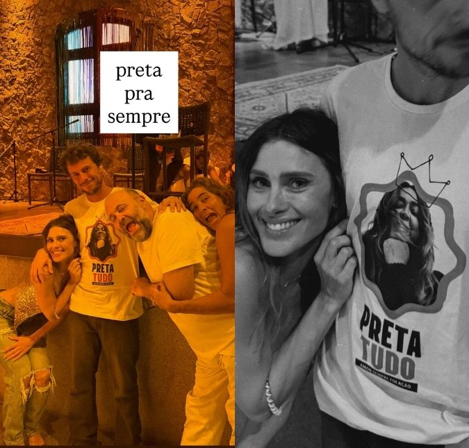 Carolina Dieckmmann marca presença em festa de aniversário e marido homenageia Preta Gil