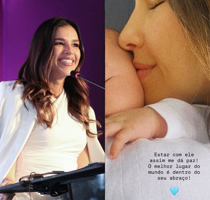Muito amor! Mariana Rios compartilha clique com filho e faz declaração: <i>Melhor lugar do mundo</i>