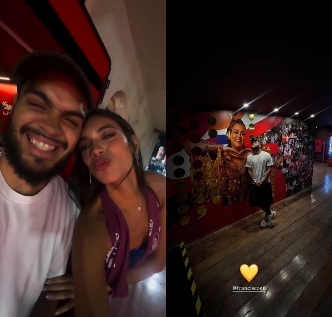 Alane Dias curte primeiro dia do Carnaval de Salvador ao lado do namorado, Fran Gil