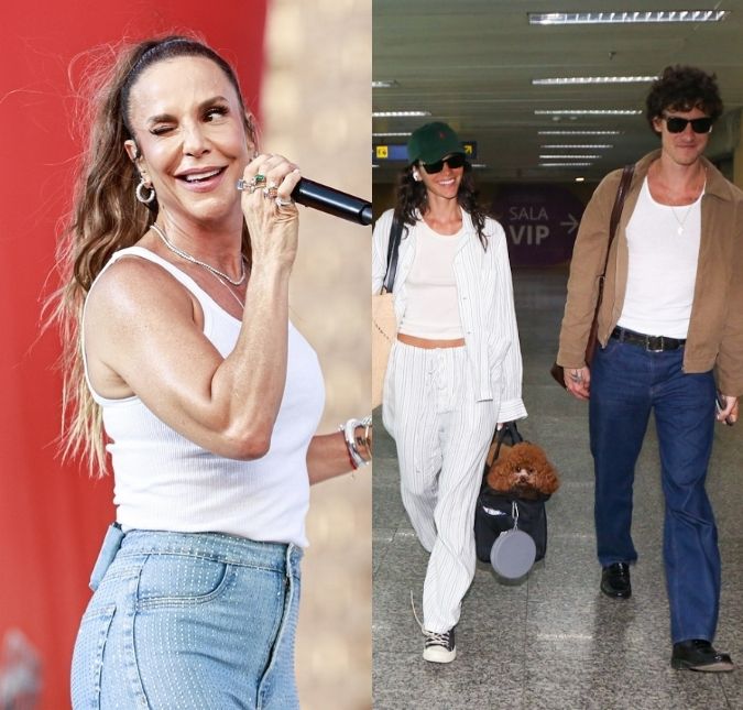 Ivete Sangalo recebe Shawn Mendes e Bruna Marquezine no camarim antes de comandar bloco de Carnaval