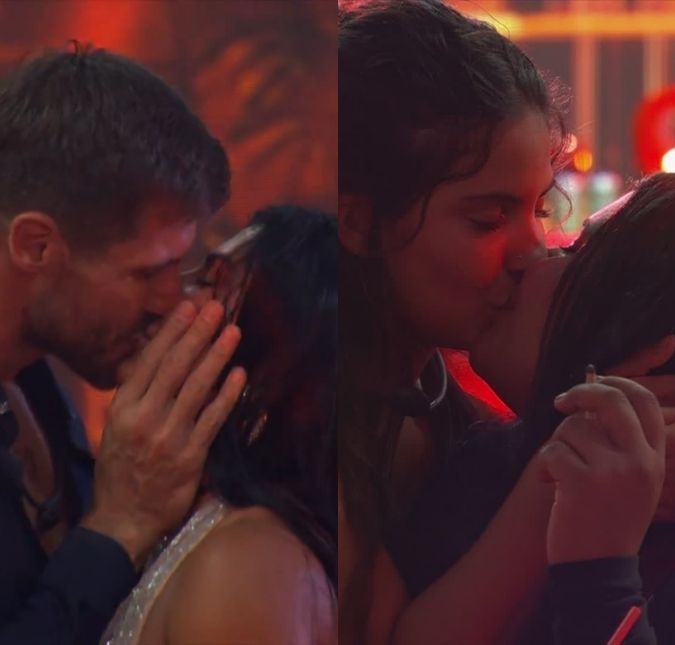 Beijão de Marciele e Jonas Sulzbach, selinho de Gabriela e Chaiany... Saiba o que rolou durante a madrugada no <i>BBB26</i>
