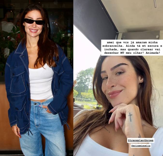 Bianca Andrade mostra resultado de transplante na sobrancelha: <i>Ainda tá muito escura e inchada</i>
