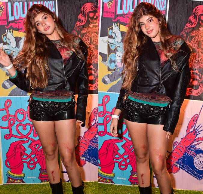 Filha de Cauã Reymond e Grazi Massafera surge com escoriações após queda no <i>Lollapalooza</i>