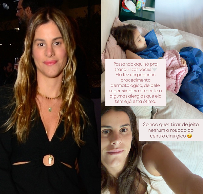 Shantal Verdelho revela que a filha passou por procedimento nas pernas com anestesia geral