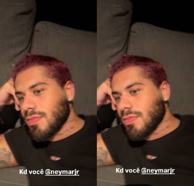 Durante partida da Seleção Brasileira, Zé Felipe lamenta ausência de Neymar Jr.