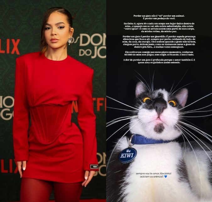 Mel Maia lamenta morte de um dos gatos: <i>Sempre vou te amar, Kiwizinho!</i>