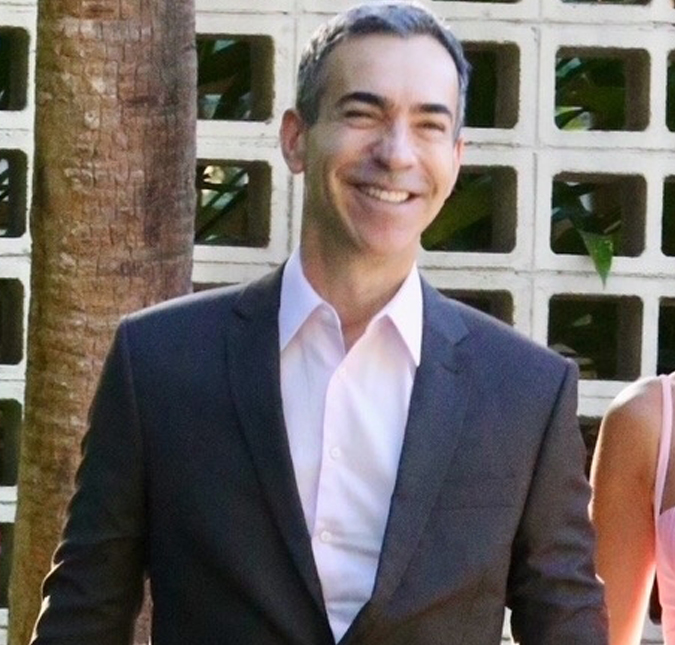 Cesar Tralli revela o que costuma dizer à filha Manuela antes de ela ir para a escola