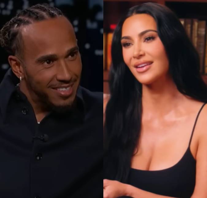 Assumidos? Lewis Hamilton e Kim Kardashian são flagrados andando de braços dados