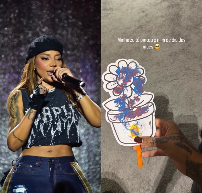Que amor! Ludmilla compartilha primeiro presente de Dia das Mães feito pela filha