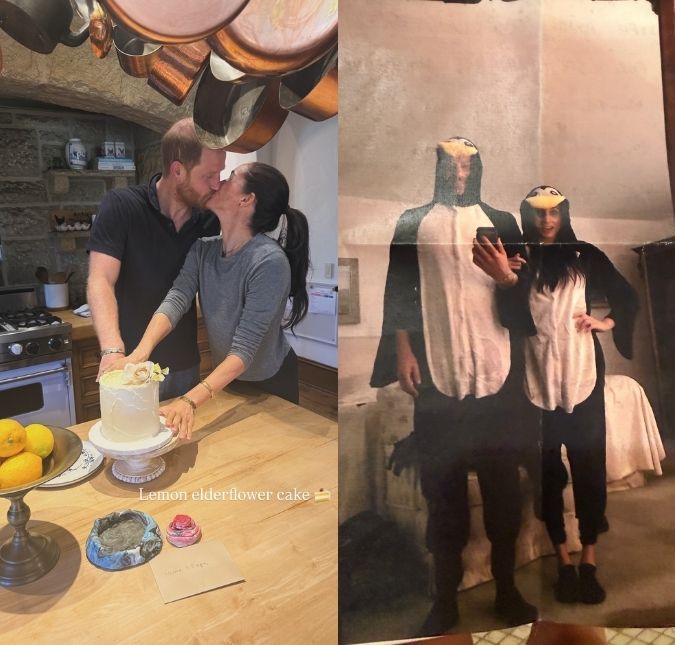 Meghan Markle exibe registros da comemoração do aniversário de casamento com Príncipe Harry; confira